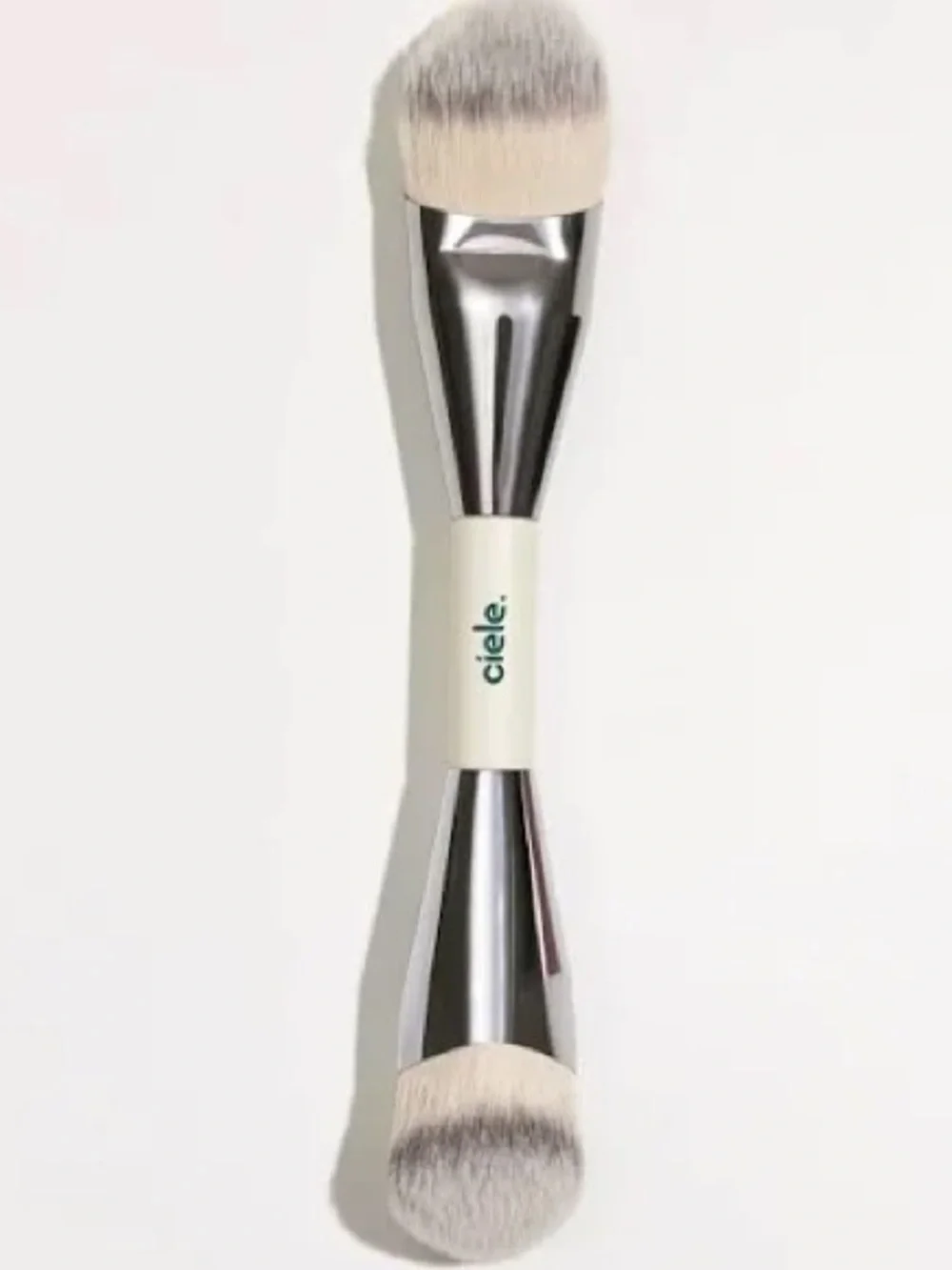 ‼️NWT‼️Ciele Double-Ended Blush Brush in White/Silver